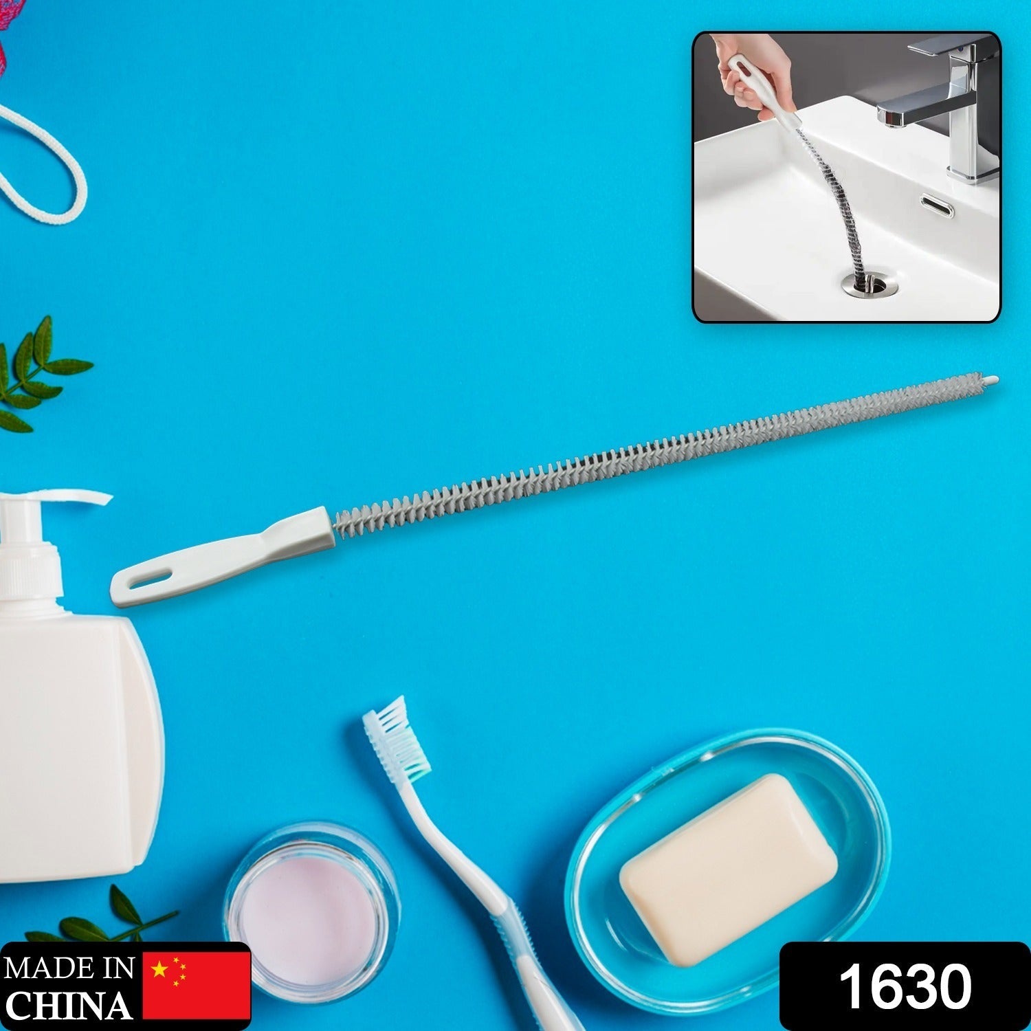 1630 Sewer Dredging Tool, Sink Drain Overflow Cleaning Brush, Household Sewer Hair Catcher, Reusable Drain Cleaner Hair Clog Remover with Easy Operation for Sewer/Kitchen/Showers (1 Pc 47 Cm) 1630 Sewer Dredging Tool, Sink Drain Overflow Cleaning Brush, Household Sewer Hair Catcher, Reusable Drain Cleaner Hair Clog Remover with Easy Operation for Sewer/Kitchen/Showers (1 Pc 47 Cm)